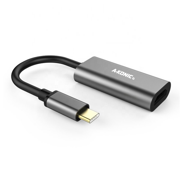 USB-C NAAR HDMI ADAPTER SPACE GREY 4K 60HZ GOLD PLATED