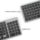 KEYBOARD BLUETOOTH 3.0 RECHARGEABLE - SPACEGREY