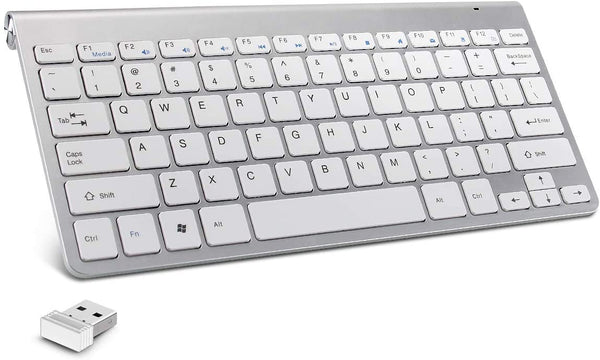 KEYBOARD WITH 2.4Ghz USB RECEIVER - SILVER