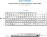 KEYBOARD BLUETOOTH 3.0 RECHARGEABLE - SILVER