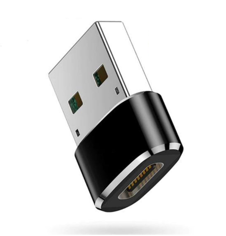 USB-C NAAR USB CONVERTOR - ZWART